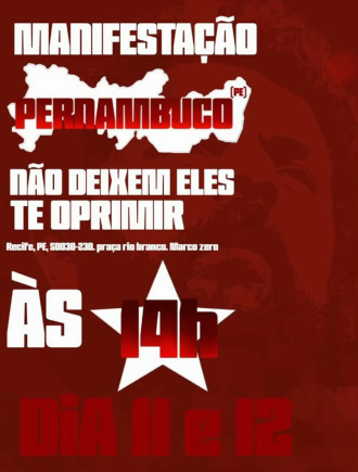 Cartaz de Manifestação Pernambuco